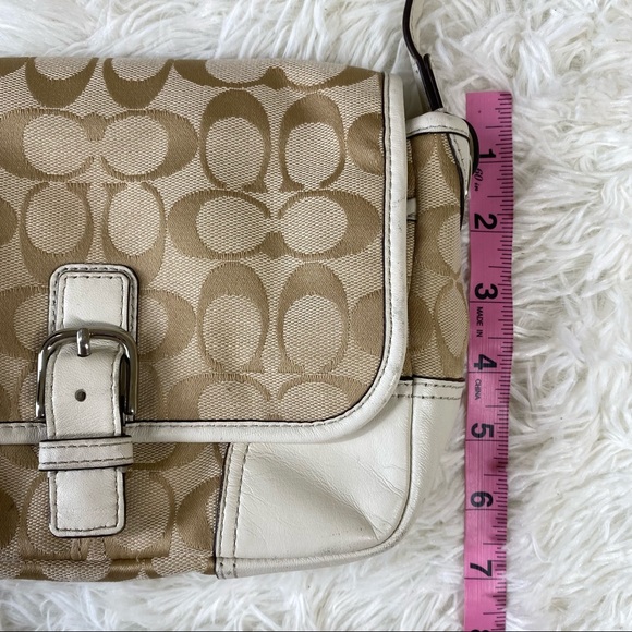 Coach Signature Hadley Field Crossbody Bag White - Picture 14 of 14